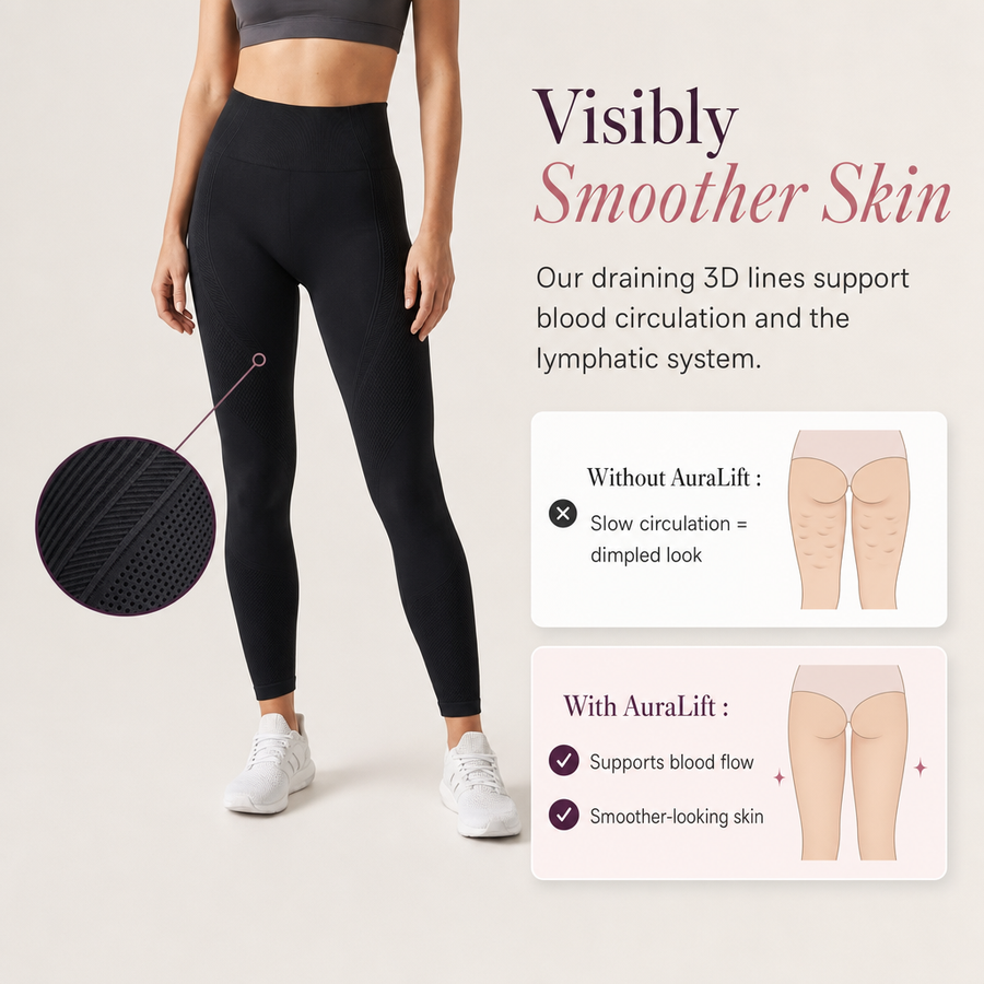 How the 3D massage-knit smooths the look of skin