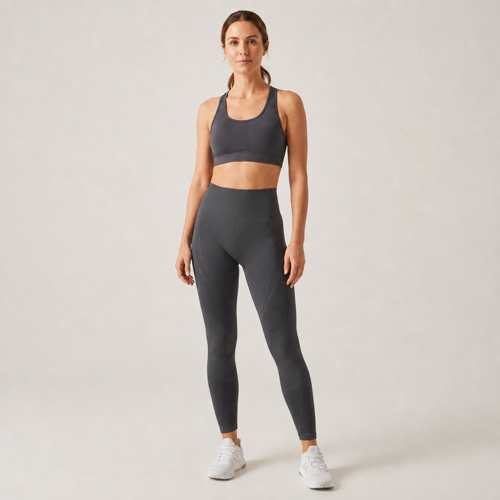 AuraLift 3D Leggings — Dark Gray