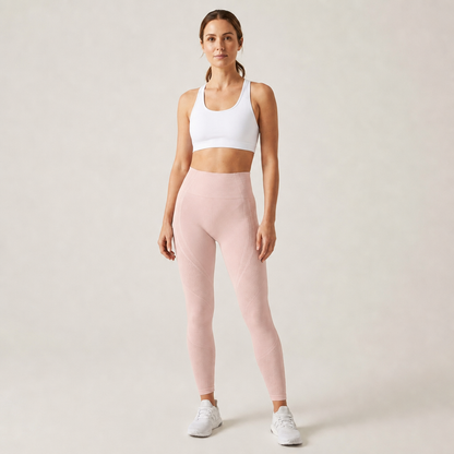 AuraLift 3D Leggings — Blush Pink
